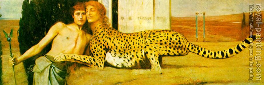 Fernand Khnopff : The Caress